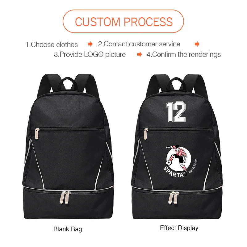 Custom Sports Basketball Backpack Personalized Football Training bag print Number Volleyball Storage Bag Team Match DIY Name