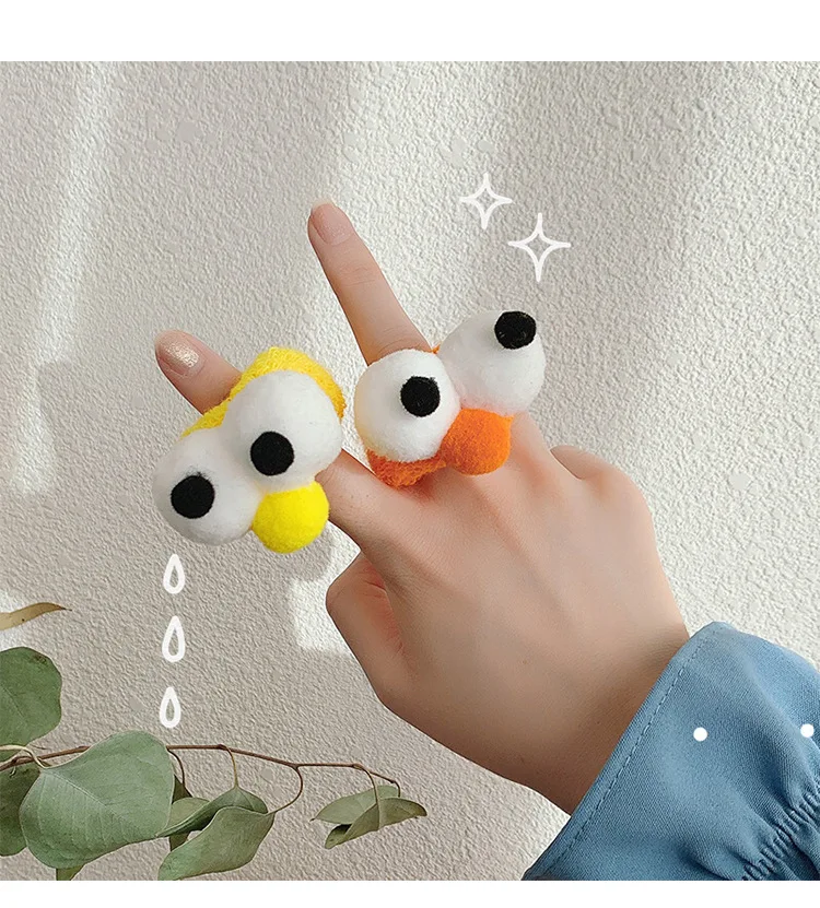 

Эластичные резинки для волос, 1 шт., резинка для волос с милым узором в виде глаз, аксессуары для волос ярких цветов для женщин