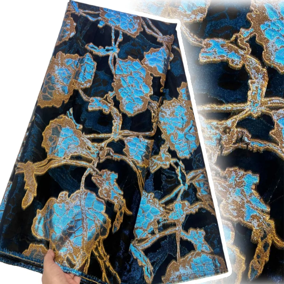 

Африканская позолоченная парча, жаккардовая ткань, новинка 2025, нигерийская французская атласная органза, дамасская кружевная ткань, женское праздничное платье SZ1656