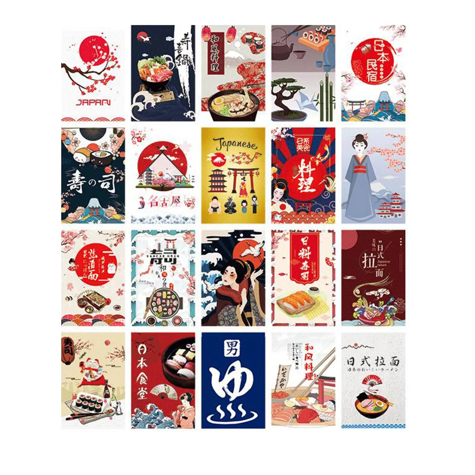Japanese Bunting Pennant Flags Reusable Polyester Party Banner for Storefront Shop Birthday Event Decor