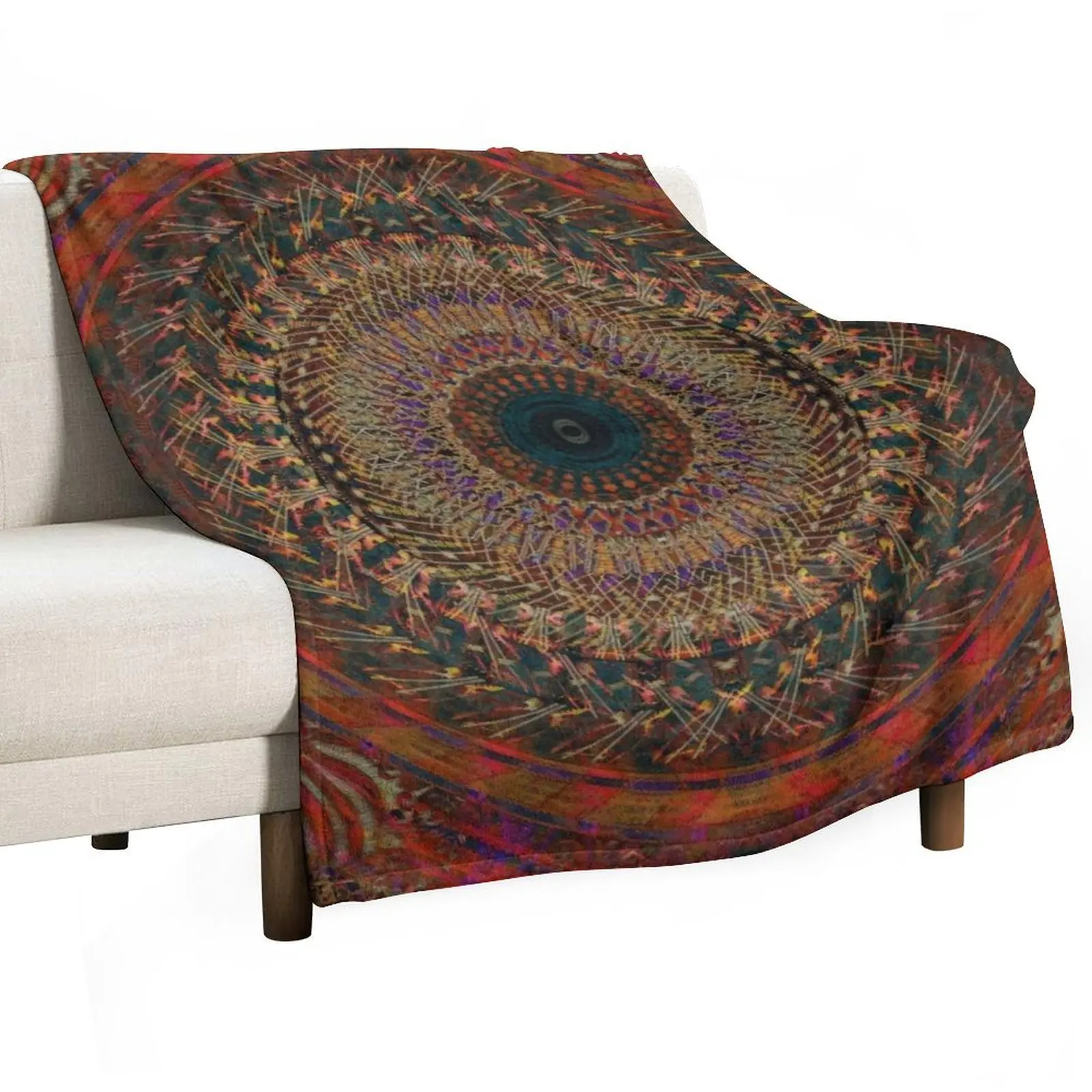 Revelational Mandala Throw Blanket Travel Tourist Soft Luxury Brand Blankets