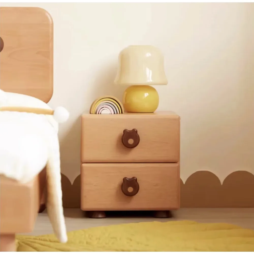 E2027 너도밤나무 어린이 침대 옆 테이블 어린이용 나이트 테이블 소년용 침대 옆 테이블 소녀용 나이트스탠드