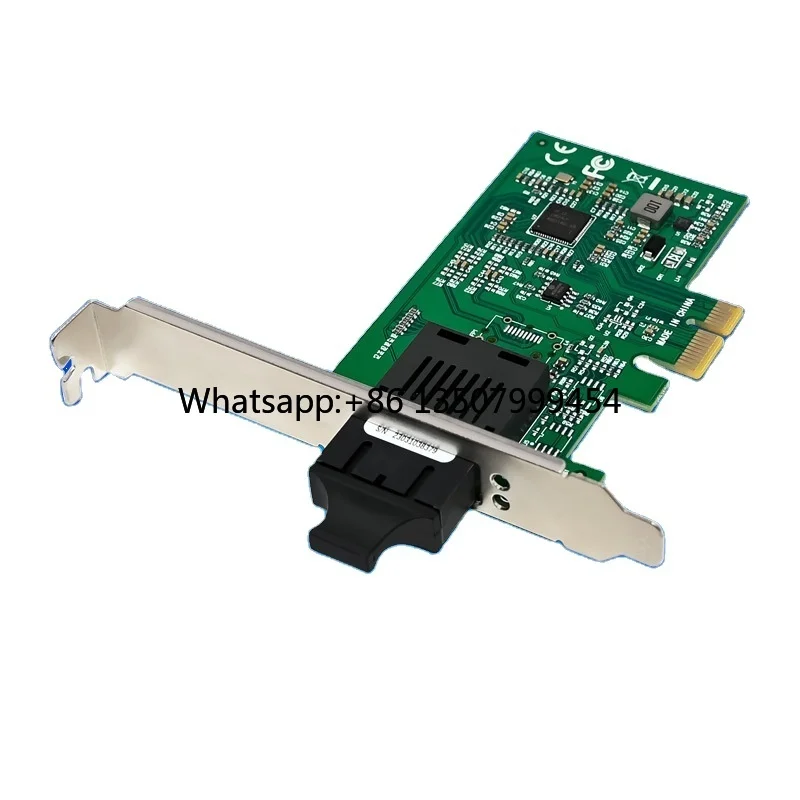 

PCIe X1 I210-F1 Single Optical Port/SC 1000Mbps Gigabit Server Fiber Optic Network Card
