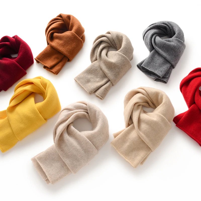 KOIJINSKY New Cashmere 135*30 Women in spring, autumn and winter, soft warm needle knitted scarf