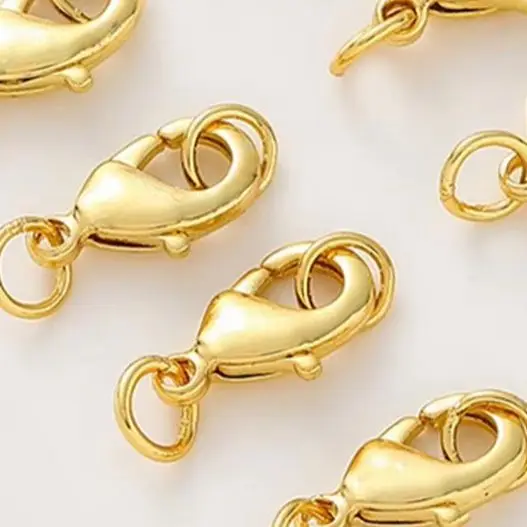 

Пряжка-лобстер из 18-каратного золота с замкнутой петлей, аксессуары для самостоятельного изготовления, соединительная пряжка, пряжка-хвост, браслет, ожерелье, материал для ювелирных изделий