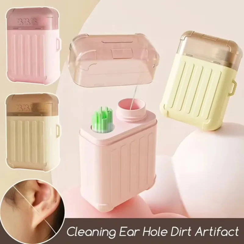 240pcs Ear Piercing Cleaning Effective Ear Hole Cleaner Tool Disposable Prevention Cleaning Kit Synthetic Paper Material