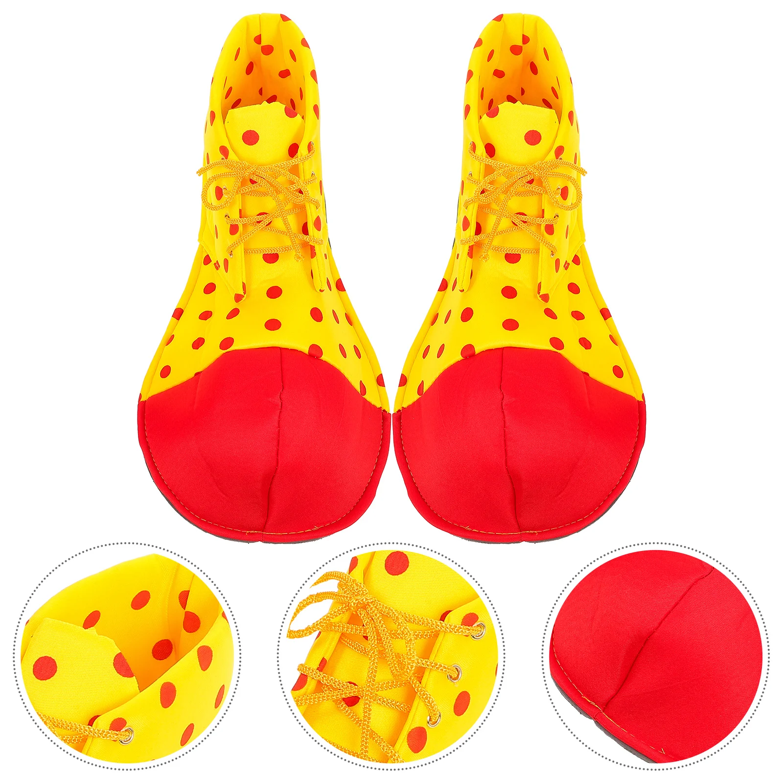 Large Clown Shoes Dot Halloween Costume Clown Shoes Clown Dress Up Adult Shoes Party Decorations For Women Men (One Size)