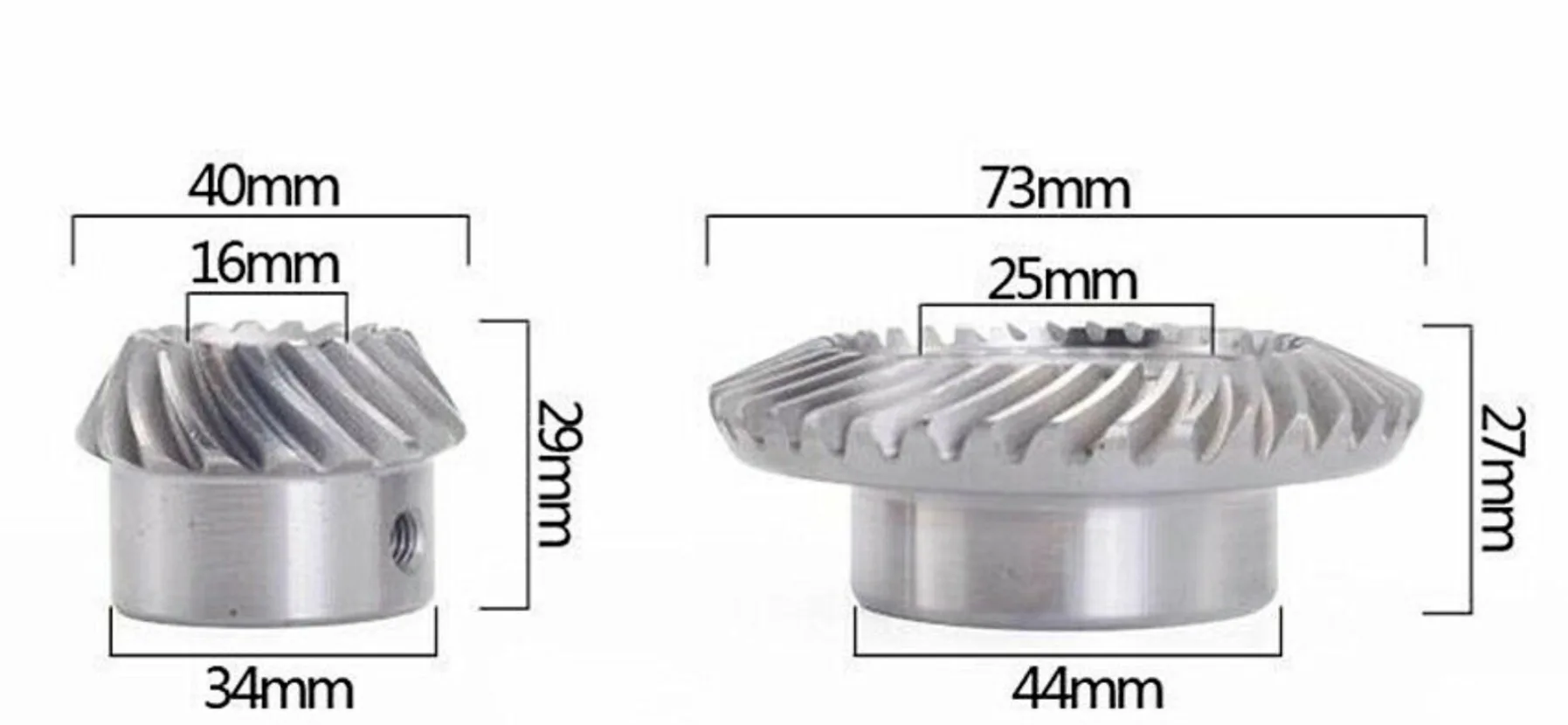 Imagem -02 - Engrenagem Cônica Espiral para Fresar Máquinas de Elevação C77 Mais C96 Pcs por Conjunto