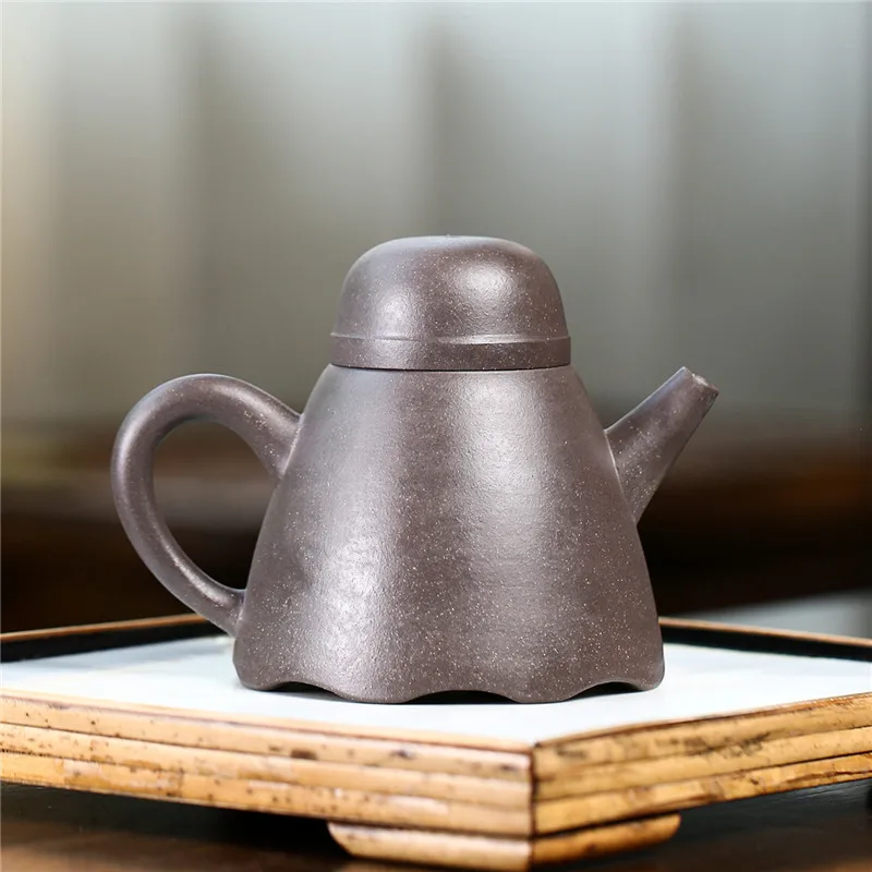 Yixing Purple Clay Pot Exquisite Tea Set Gift Raw Mine High Temperature Sky Blue Mud Gold Bell Origin Goods