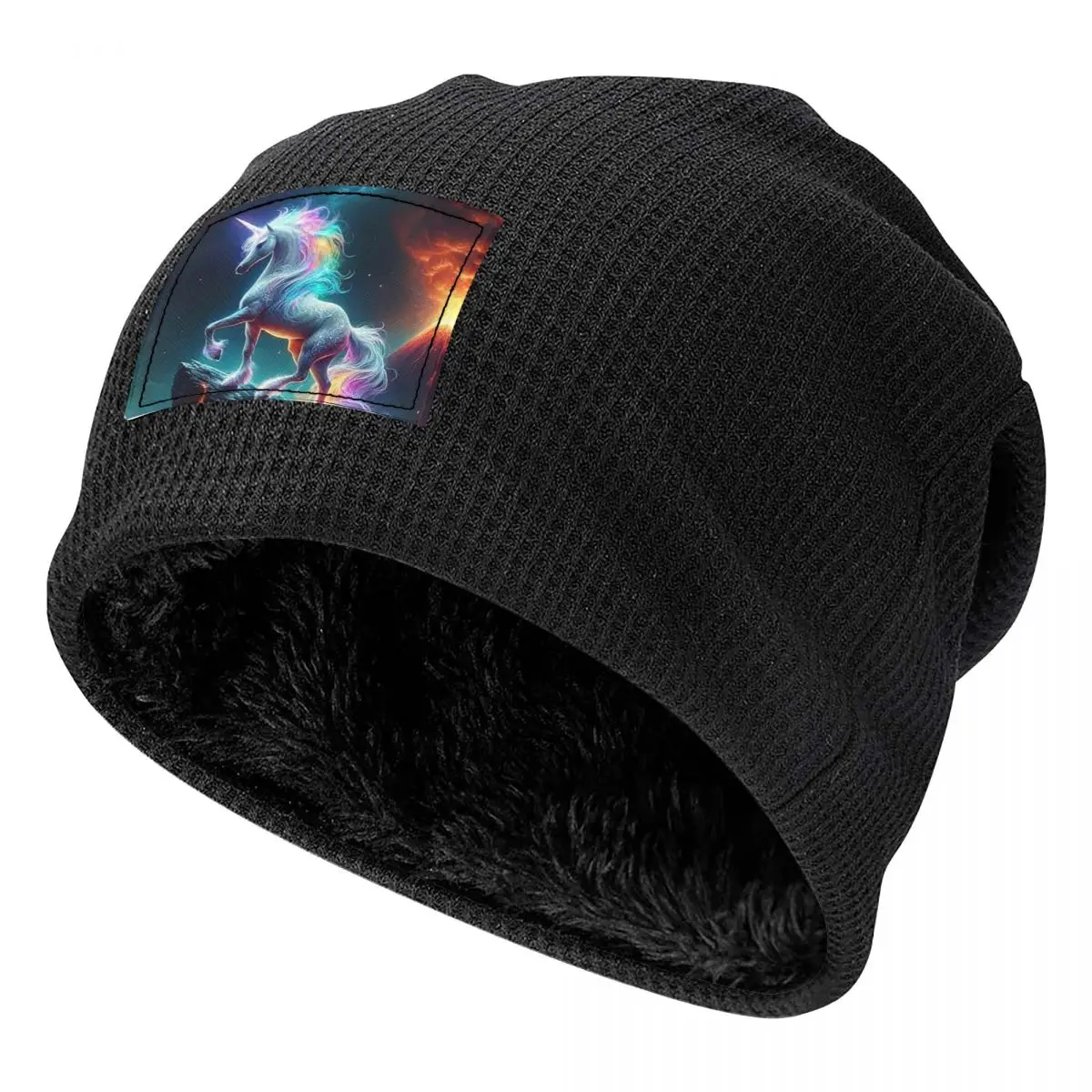 Unicorn Academy Men Women Adult Beanies Caps Fleece-Lined Bonnet Hat Warm Fashion Autumn Winter Outdoor Skullies Hats