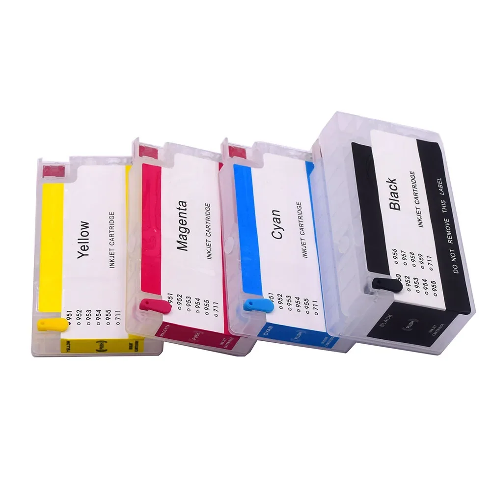 Refillable Ink Cartridge With Permanent Chip For HP 950 951 Officejet Pro 8100 8600 8630 8640 8610 8620 8680 8615 8625 8660