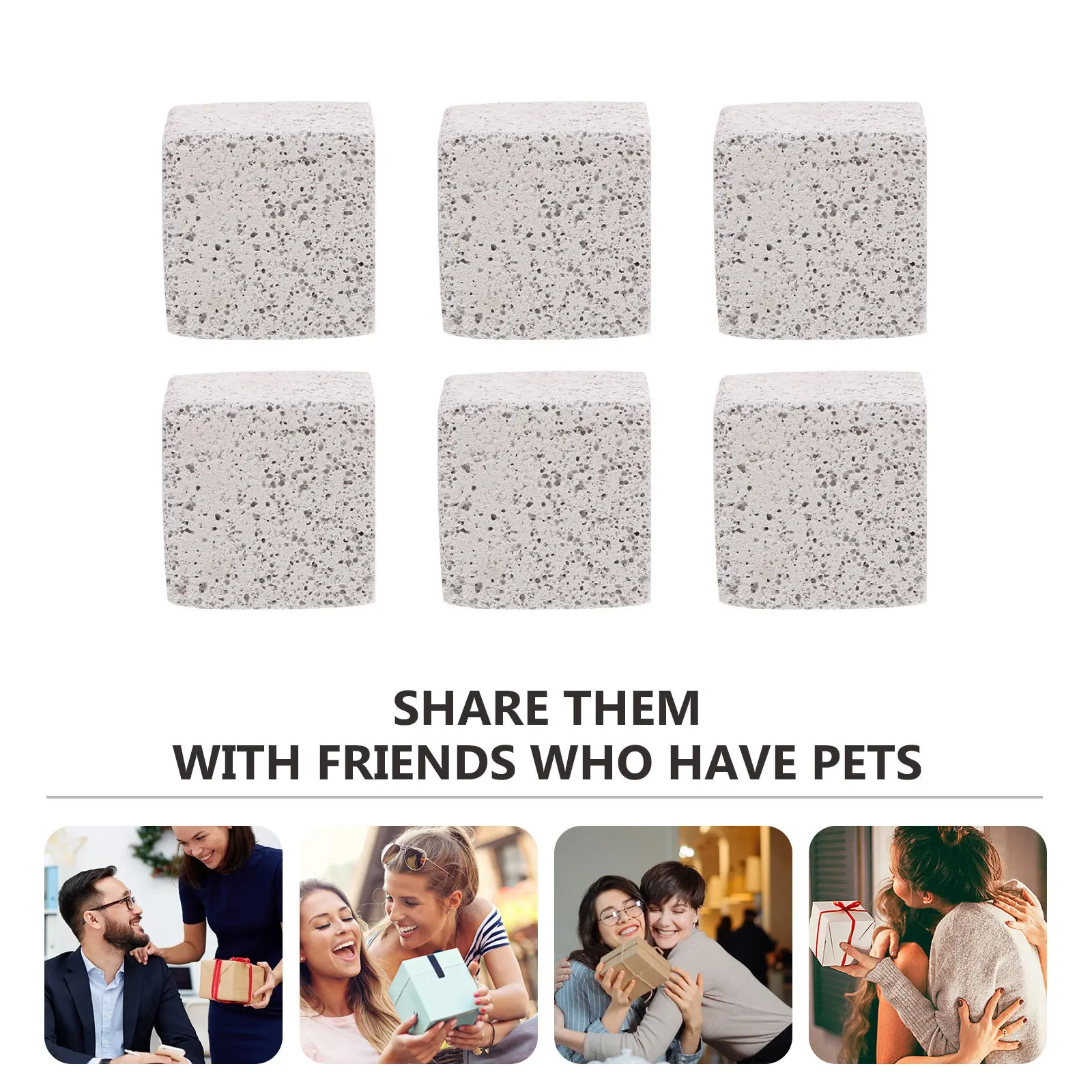 

10Pcs Small Pets Pet Grinding Stones Natural Chew Rabbit Guinea Pig Hamster Chinchilla Dental Care Tool