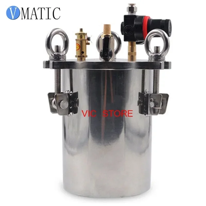 Free Shipping 5L Stainless Steel Glue Steel Pressure Tank