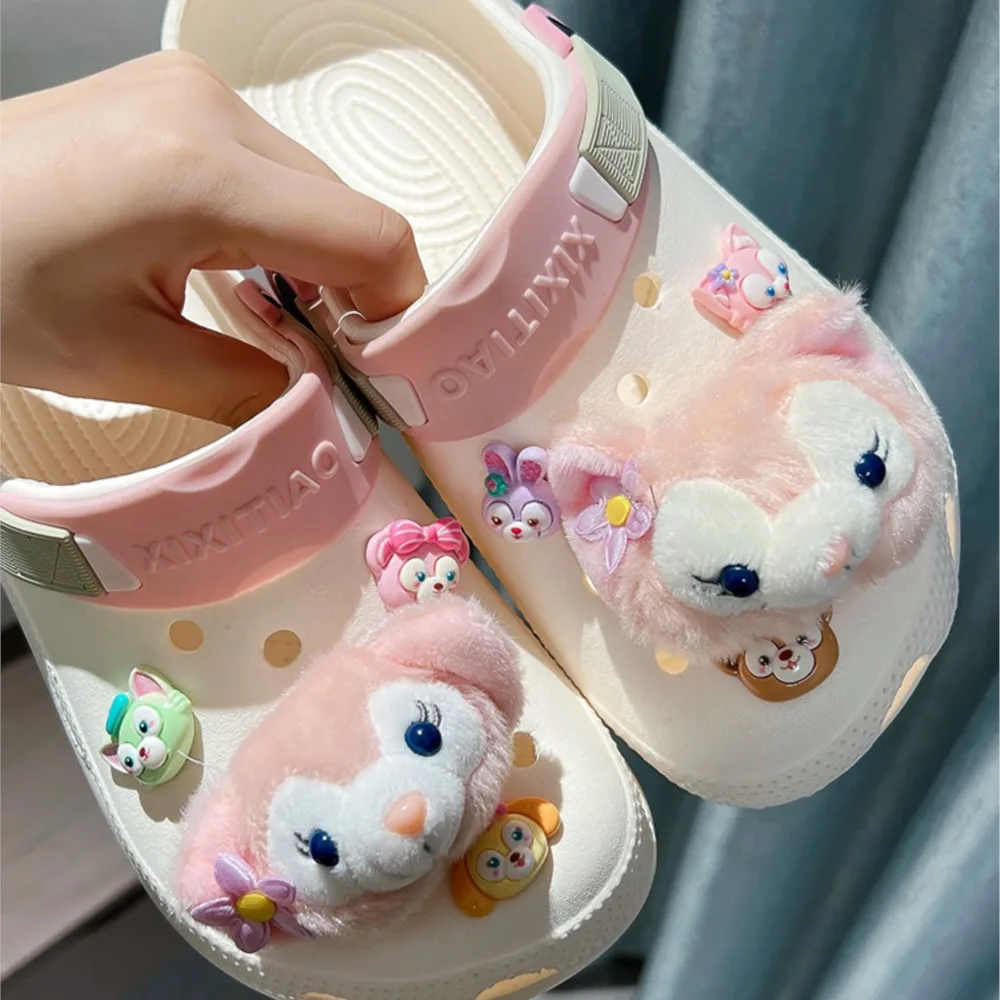 

MINISO Cartoon LinaBell Little fox Shoe charms DIY 3D stere Shoe Flower Decorative Buckles Detachable Children gift