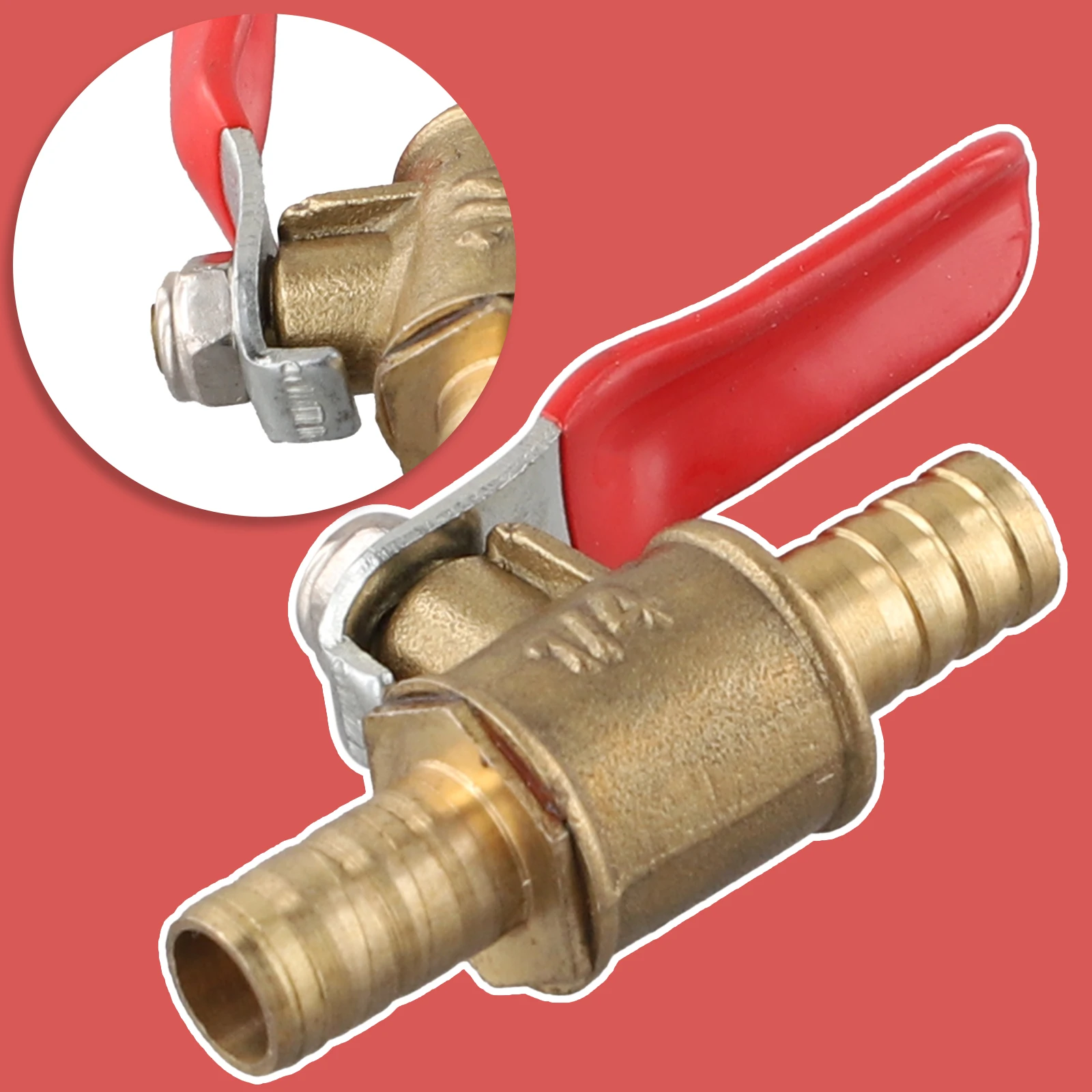 

6/8/10/12mm Hose Barb Inline Brass Water/Air Line Shut-Off Ball Valve For Residential Commercial Water Household Hardware