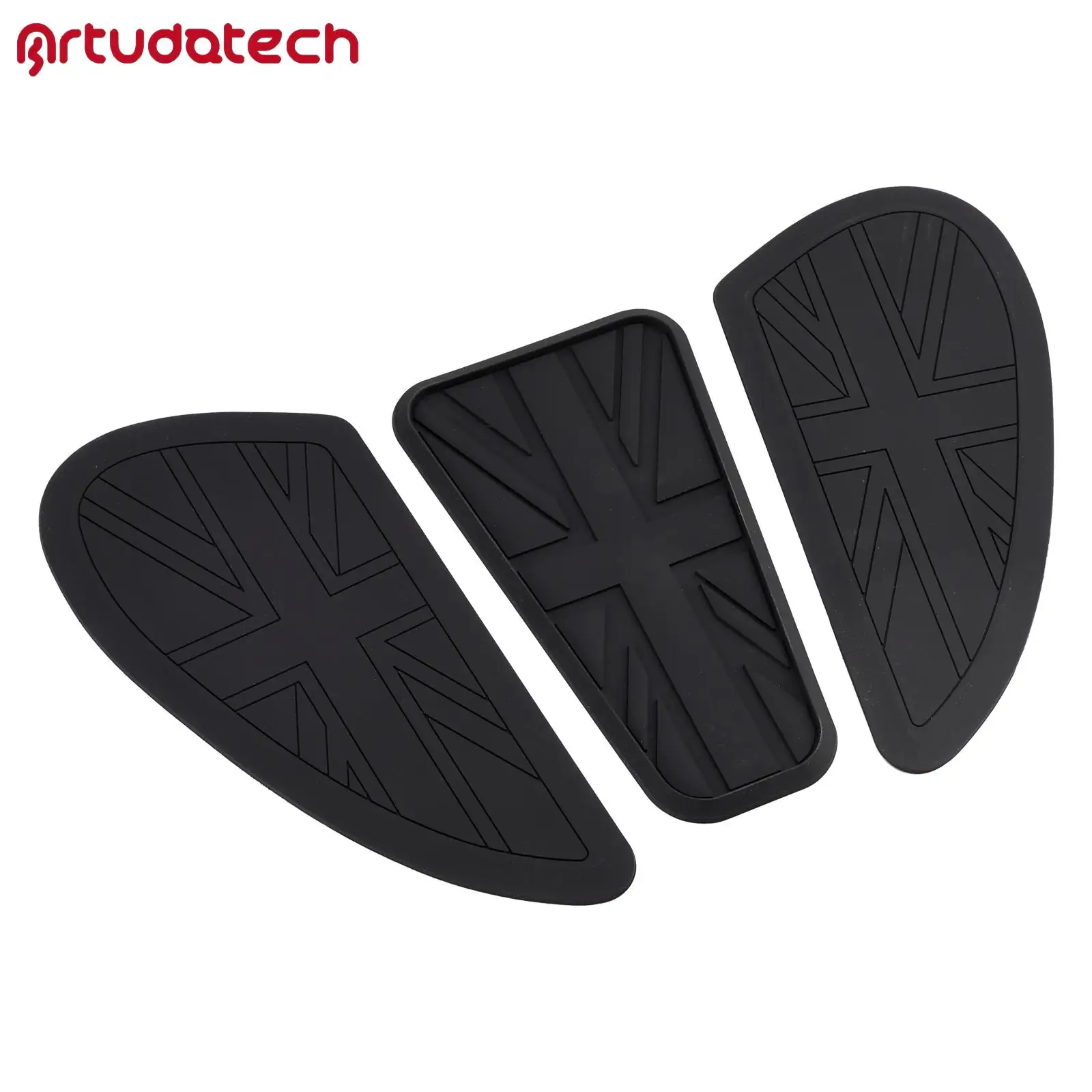 

КОМПЛЕКТ ручек для наколенников UNION JACK для топливного бака, черный для INTERCEPTOR CLASSIC GT 650