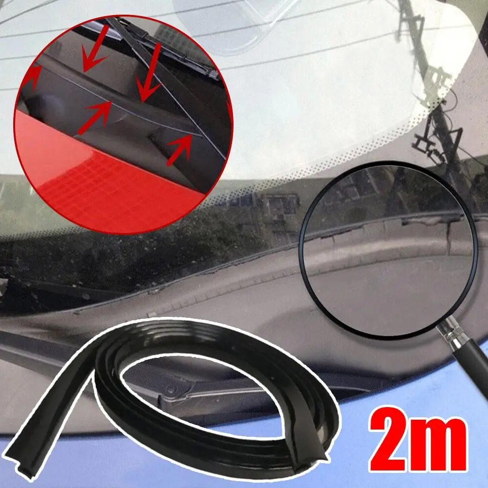 2m Car Windshield Panel Moulding Seal Strip Dustproof Sticker Universal For {15}} For Chr Auris Verso Avensis B3h2