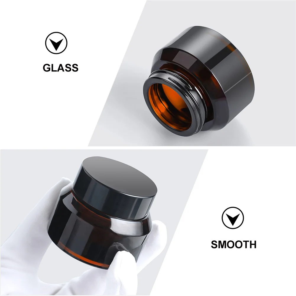 

5 Pcs Bottles Travel Refillable Empty Size Brown Small for Liquids Toiletry