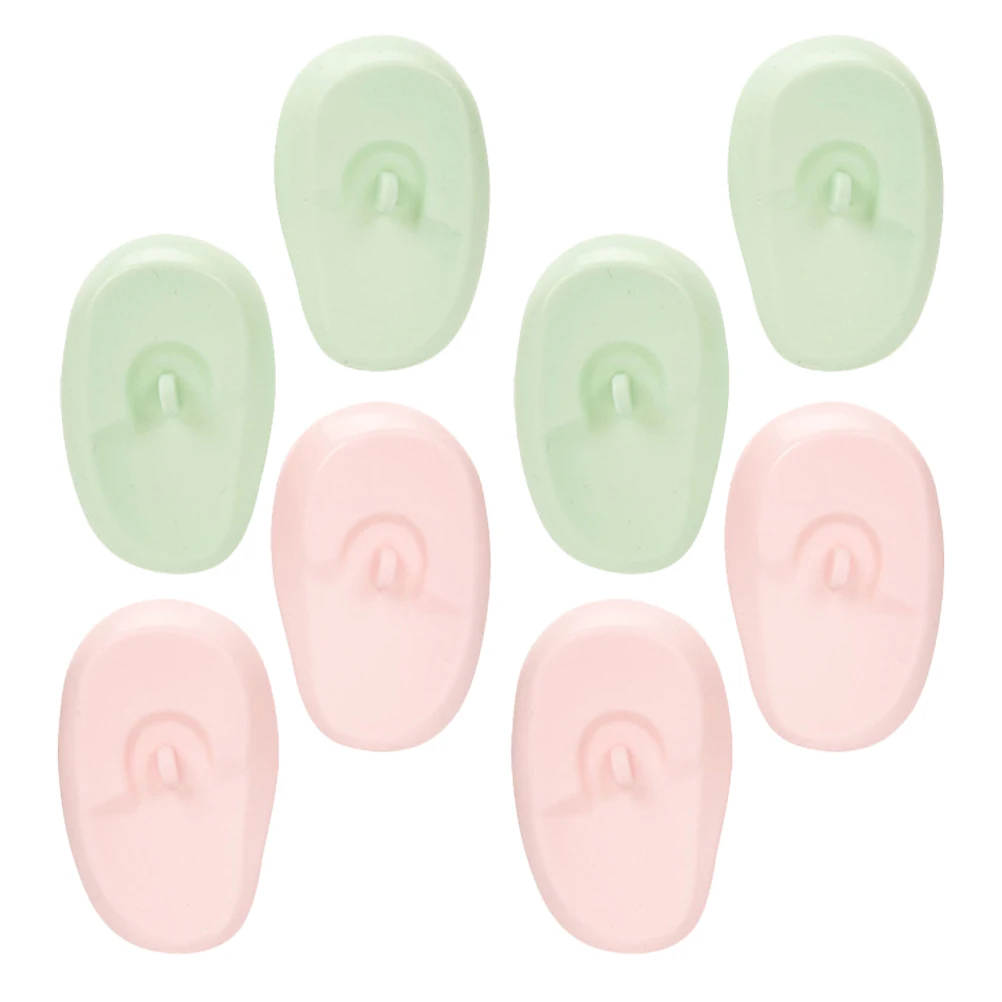 

4 Pairs Hair Dye Earmuffs Bathing Protection Cap Covers for Dryer Heat Caps Dying Styling