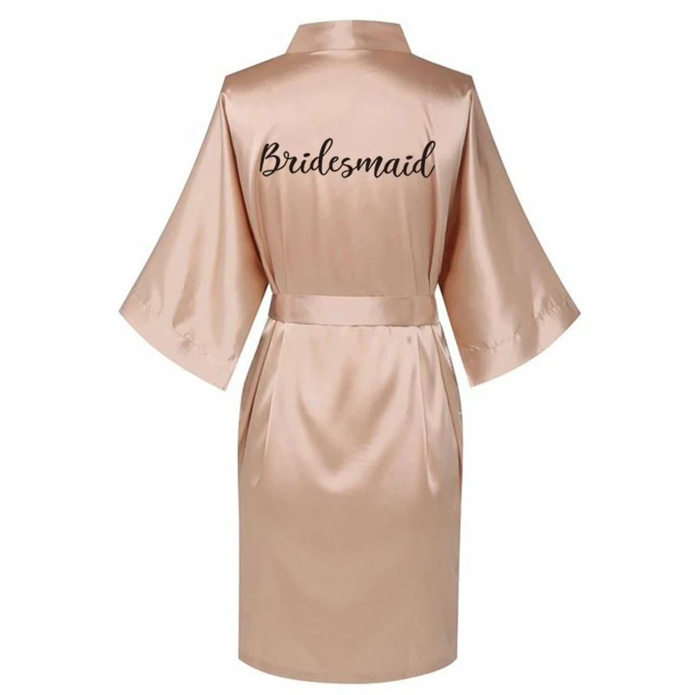 Satin Silk bride robe Wedding Robe Bridesmaid Bride Dressing Gown bridesmaid robes SP002