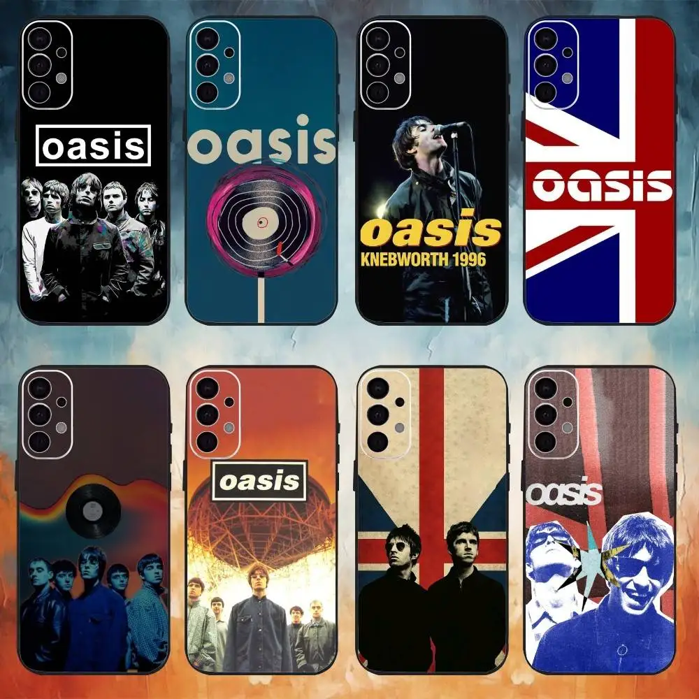 O-Oasis Band phone Case For Samsung S26,25,24,21,22,23,30,20,Ultra,Plus,Fe,Lite Black Soft Cover