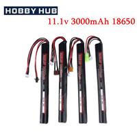 RC LiPO battery 11.1V 3000MAH AKKU Mini Airsoft Gun Battery 3S 18650 RC model Battery With Tamiya/SM Plug high capacity battery