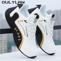 Mens Sneakers Leather Face Sports Men's Leather Shoes Fashion Trendy High-end Travel Shoes Spring Autumn Running Shoes