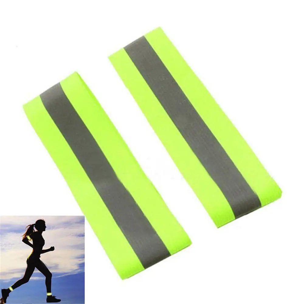 Reflektierende Bänder elastisches Armband Armband Knöchel bein gurte Sicherheits reflektor band bänder für Nachtlauf