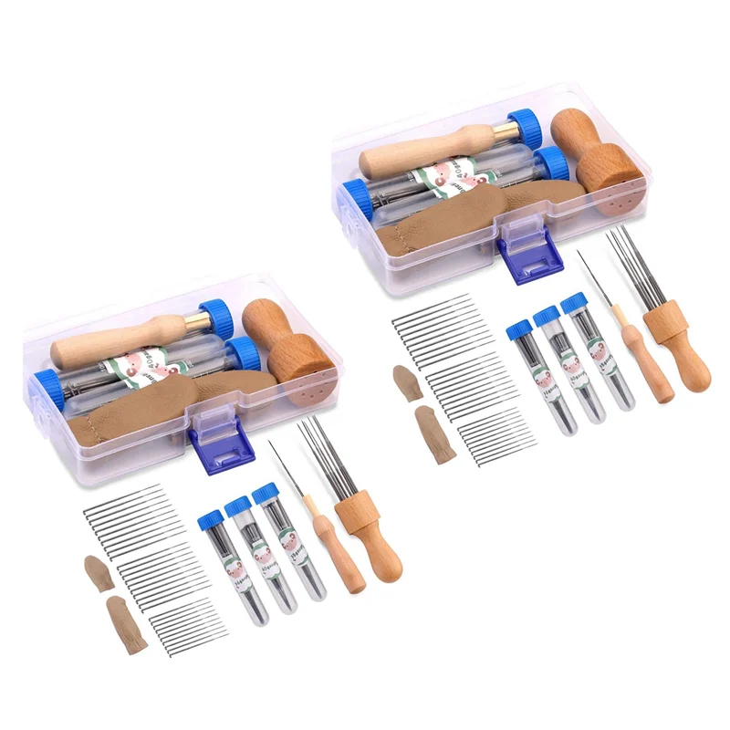 

AT43-2X Wool Felting Needle Tools, Wool Felting Tool Kit With 3 Sizes Felting Needles And 1/8 Needle Wooden Handle For Needle
