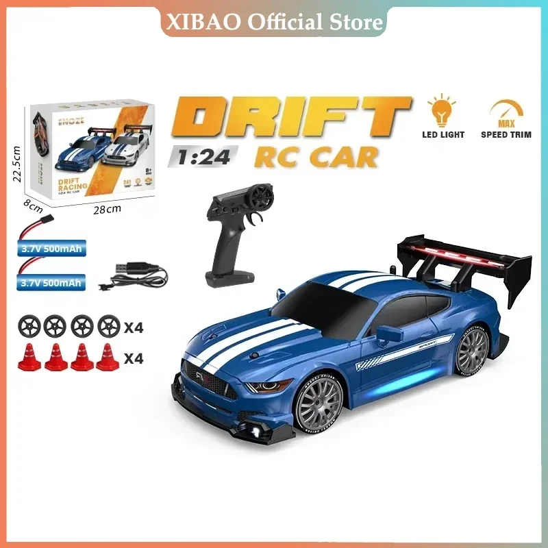 Rc Drift Car 1/24 Cross-Border 2.4G Remote Control High-Speed Electric Vehicle Ae86 4Wd Led Racing Toys for Boys Kdis Gift