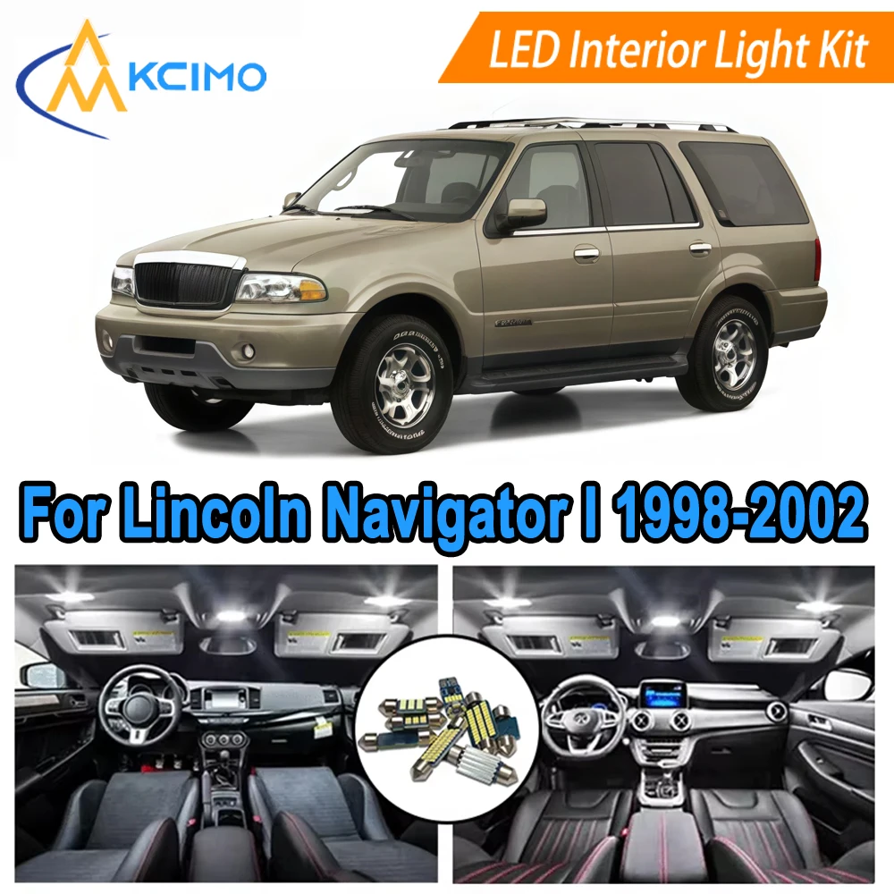

Car Interior Lights For Lincoln Navigator I (1998-2002) Dome Light Bulb Replacement LED Light Bulb Kit Easy Installation