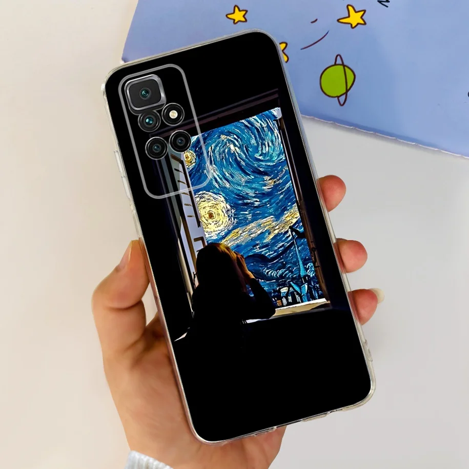 For Xiaomi Redmi 10 Case Redmi 10 Prime Cover Popular Flower Soft Transparent Silicone Phone Cases For Xiomi Redmi 10 2022 Funda