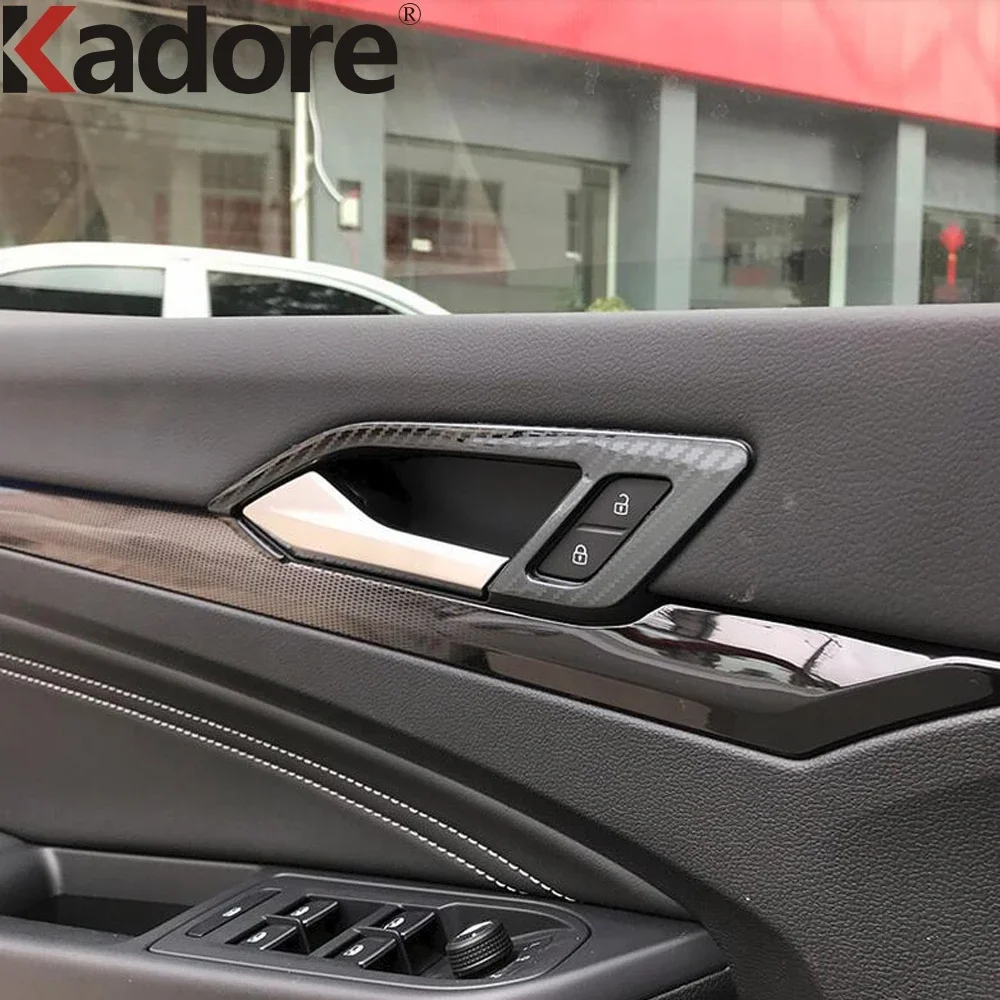 

Внутренняя дверная ручка автомобиля, накладка на чашу для VW Volkswagen Golf 8 MK8 Pro R 2021 2022 2023, стальные внутренние молдинги, аксессуары