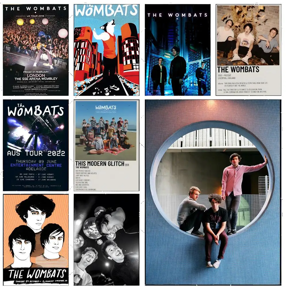 Band Rock T-The Wombats Poster Premium Decor Art & Gift for Household Lounge Home Ornaments