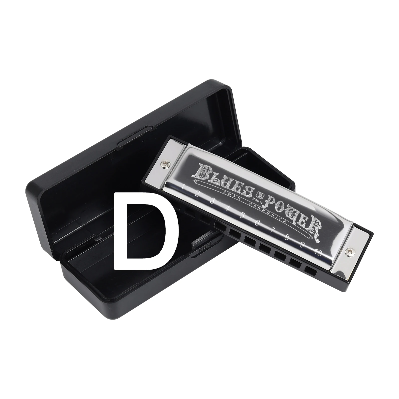 Diatonic Blues Harmonica with Case for Students