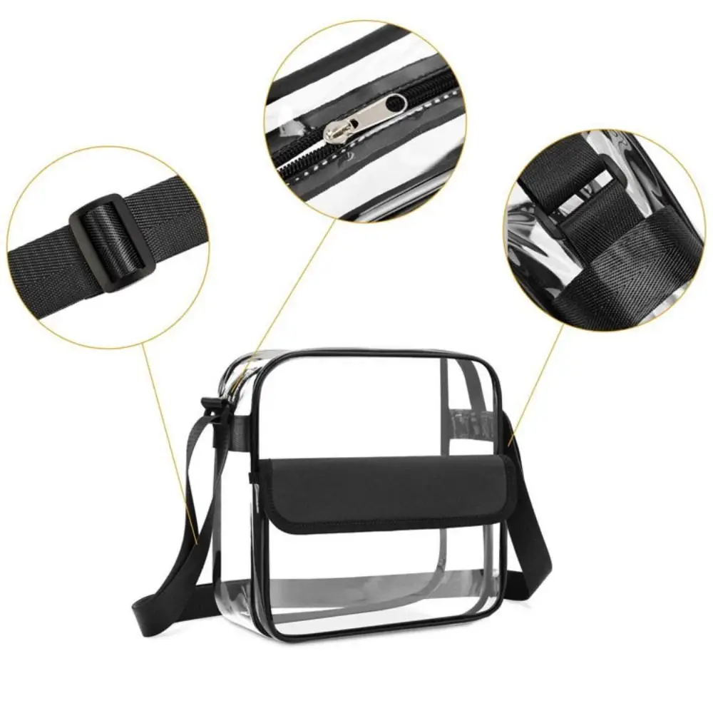 

Gym Sports Bag PVC Jelly Handbag with Zipper Waterproof Beach Tote Bag Transparent Handbag Unisex Crossbody Messenger Bag Travel
