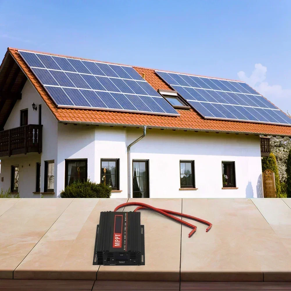 800W Solar Charger LCD Display Charger Solar Energy Charging Rated Voltage 12 65V Maximum Power Point Tracking