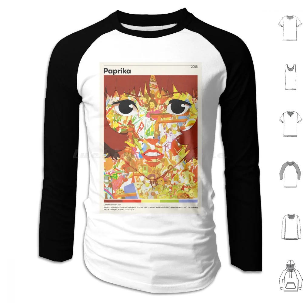 Paprika Anime Poster Print Poster Hoodie cotton Long Sleeve Anime Paprika Film Manga Japan Movie Satoshi Kon Perfect Blue