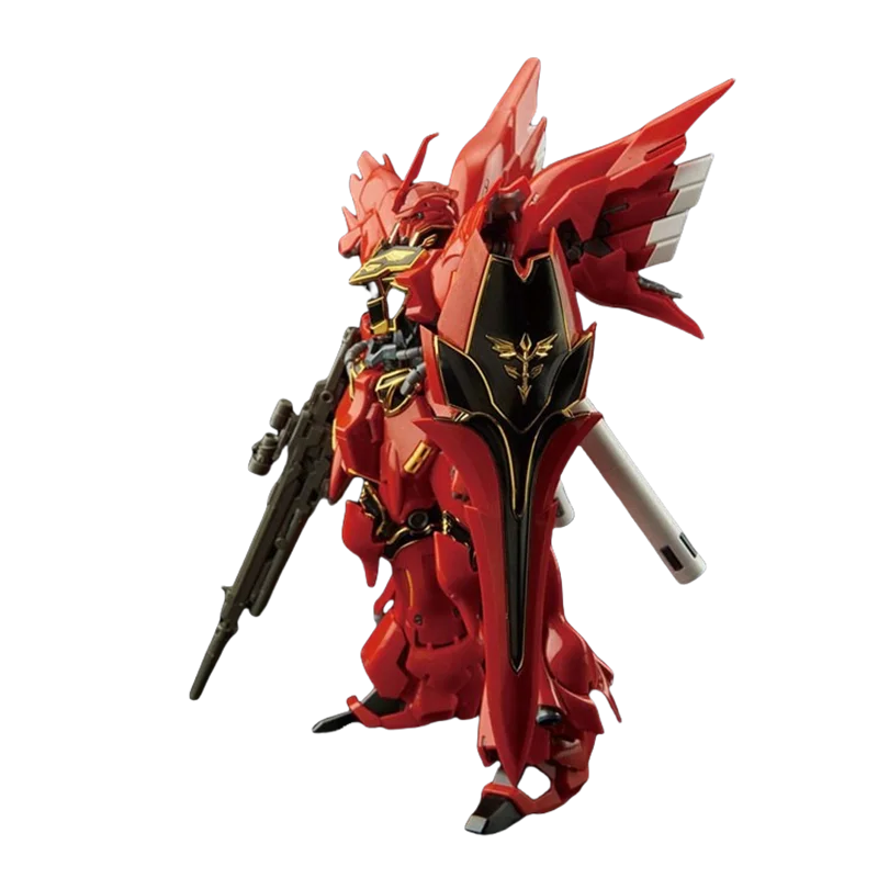 Bandai Model figurki GUNDAM SINANJU MSN-06S RG figurki Anime zabawki prezent kolekcjonerski dla dzieci oryginalna marka nowe nieotwarte