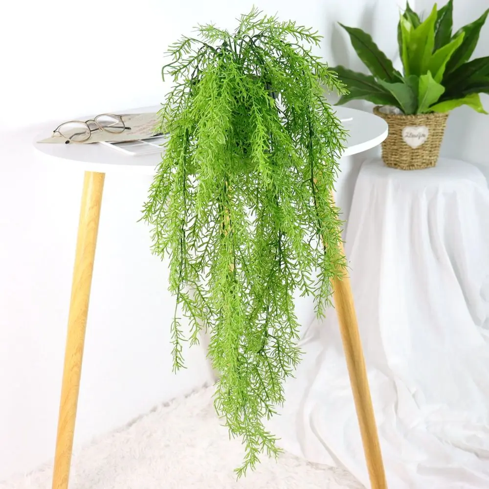 

77cm Artificial Curly Seaweed Ferns Plant Plastic Lifelike Artificial Hanging Plants UV Resistant Fake Plants