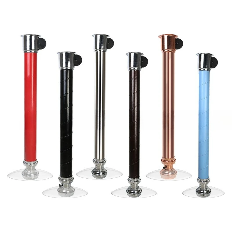 

Retractable smoke pipe with glass cover