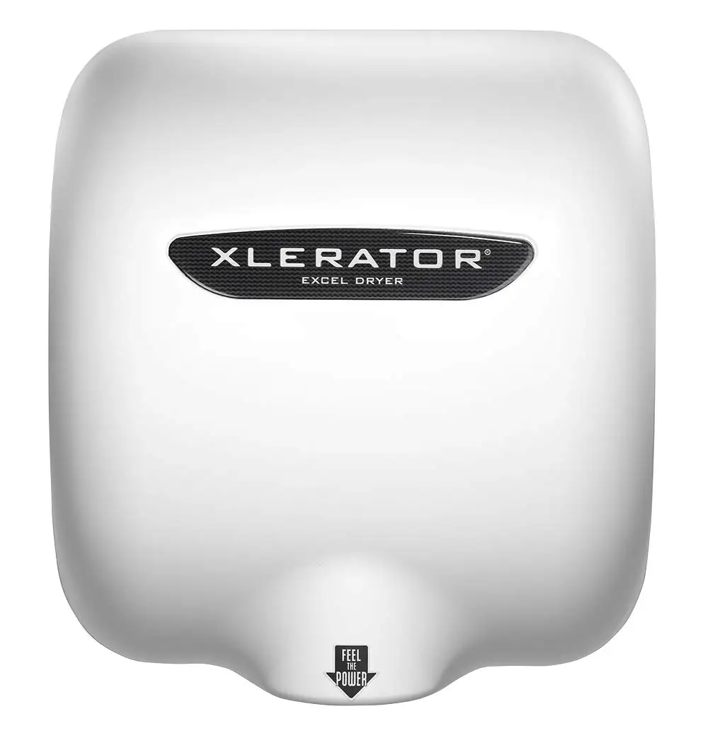 XL-BW Automatic High Speed Hand Dryer with White Thermoset (BMC) Cover, 12.5 A, 110/120 V