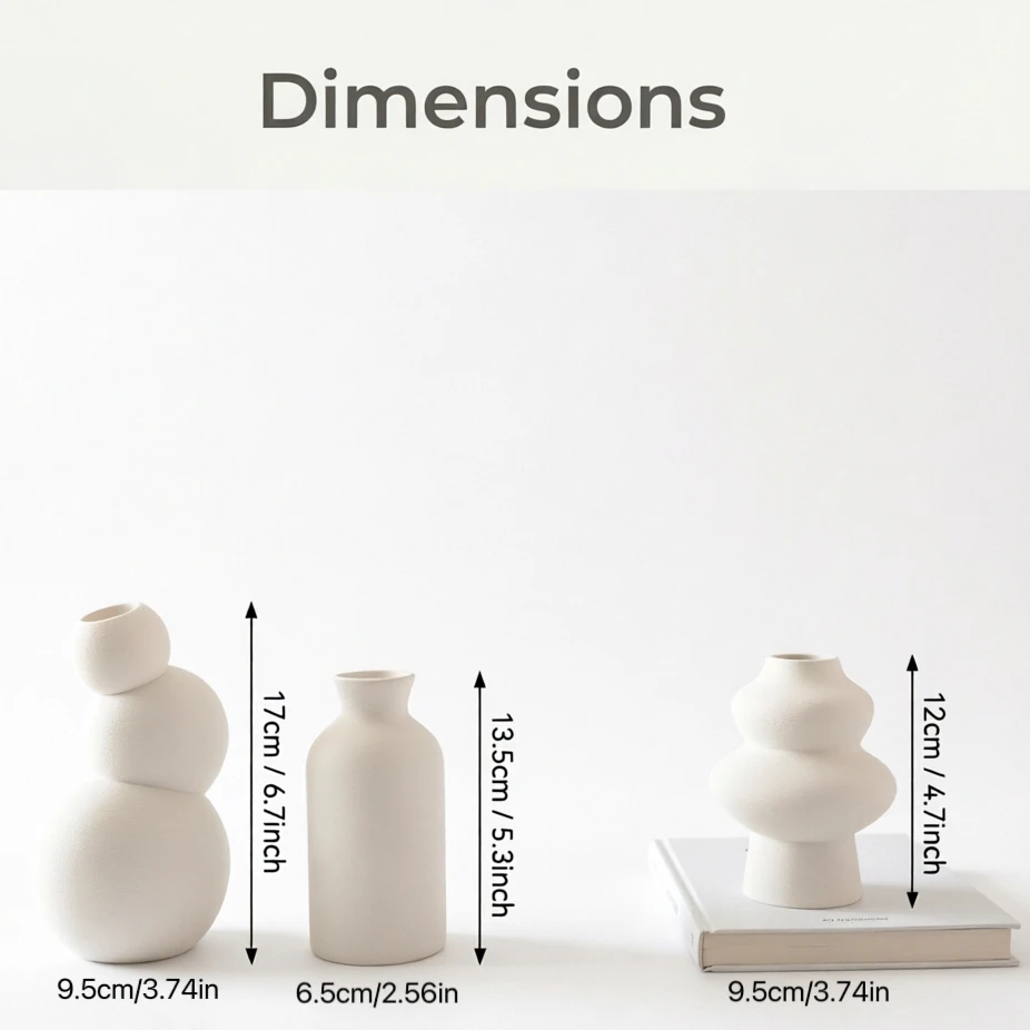 Набор из 3 матовых ваз с 3D-пе – обзор и цена 3D Printing Vase