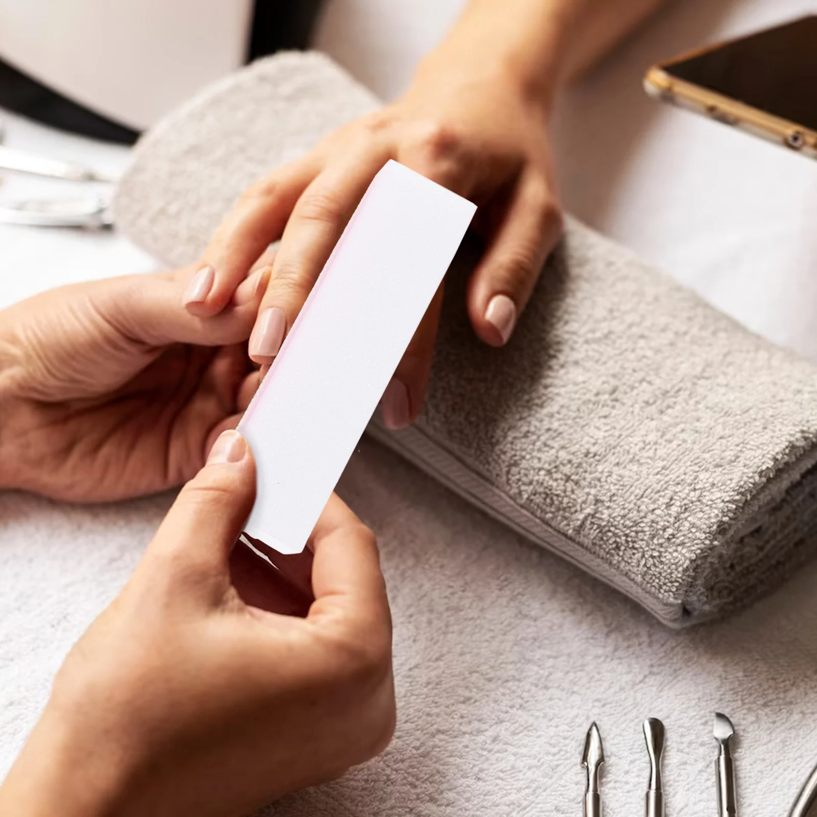 

7Pcs Nail Repairing Files Sponge Durable Lightweight Manicure Trimmer Salon Tool Kit Nail Repairing Files Manicure Trimmer