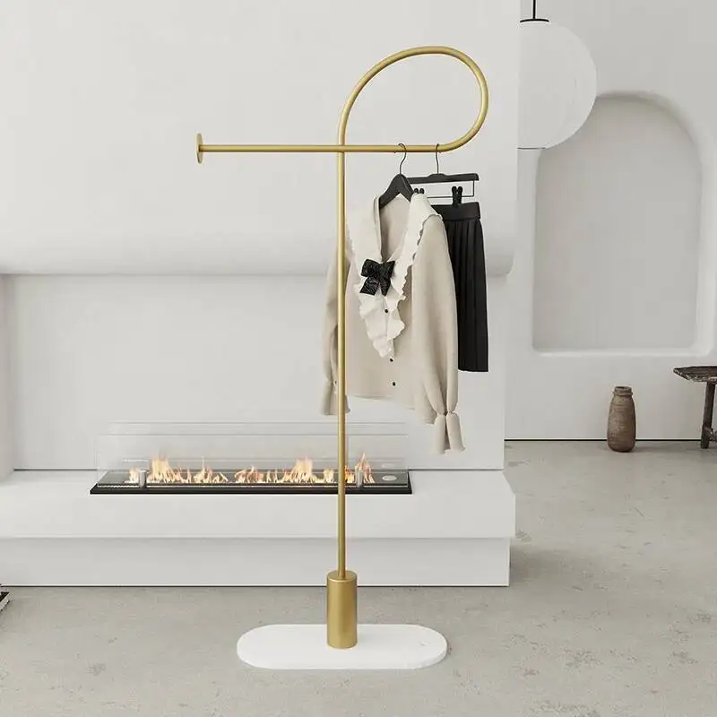 

Clothes Rack Minimalist Entrance Bedroom Balcony Metal Rail Clothes Stand Floor Hallway Moveis Para Casa Furniture Living Room
