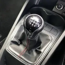 Gear Shift Knob Shifter Lever Stick Gaiter Boot Cover Cars Accessories Replacement Parts For SEAT IBIZA IV (6j) 2009-2017