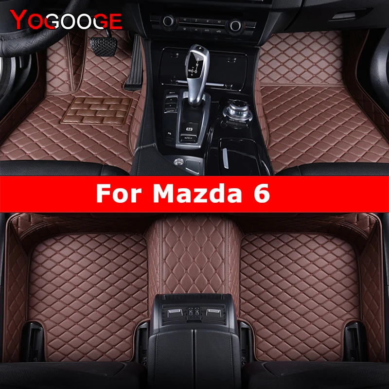 YOGOOGE Custom Car Floor Mats For Mazda 6 Atenza Auto Carpets Foot Coche Accessorie