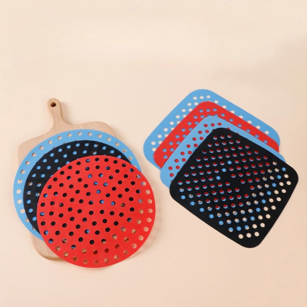 Kitchen Silicone Non Stick Baking Mat Reusable Air Fryer Inner Liner Oil Proof Pad For Grilling Cake Daily Cooking Bakeware