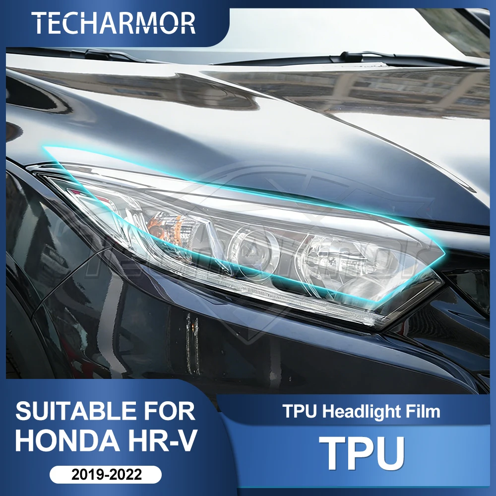 TPU-Autoscheinwerfer-Schutzfolie für Honda HRV 2019 2020 2021 2022 Transport & Smoke Anti-Scratch Auto Externe Zubehörteile