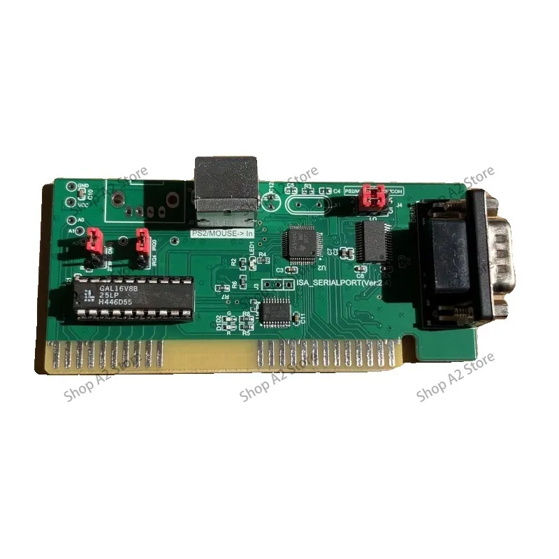 ISA Serial Port Expansion Card Optical Mouse DOS Interface 8-Bit Bus